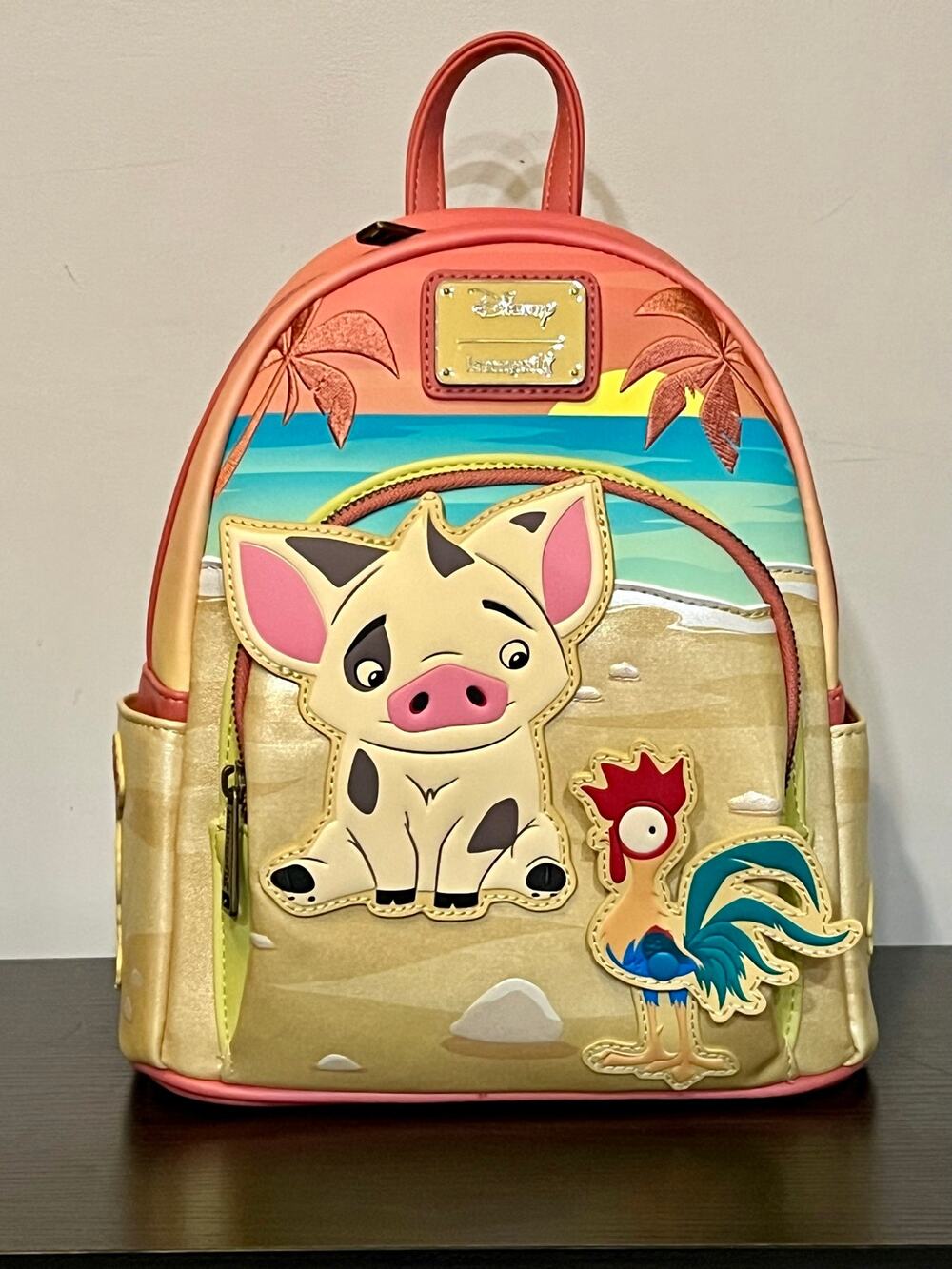 Loungefly Disney Moana Pua & Hei Hei Sunset Beach Mini Backpack